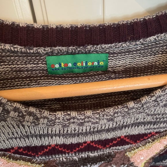 Original cat sweater, hand appliqué - Picture 3 of 4